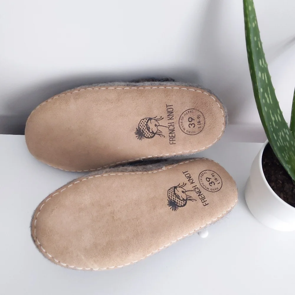 🆕🌿SUNDANCE BOHO WOOL SLIPPERS🌿 - Picture 6 of 8
